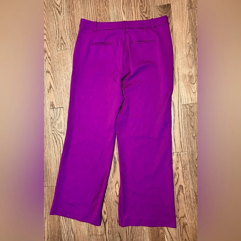 Boden Luxe Magenta Wide-Leg Trouser Pants Fuchsia Magenta • Long Length (16–18L) - Picture 12 of 12